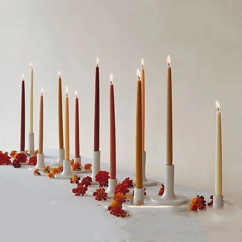 4PCS wedding banquet Tall Taper Candles - 30CM Unscented Dinner Candle - Paraffin Wax with Cotton Wicks 3-5 Hour Burn Time