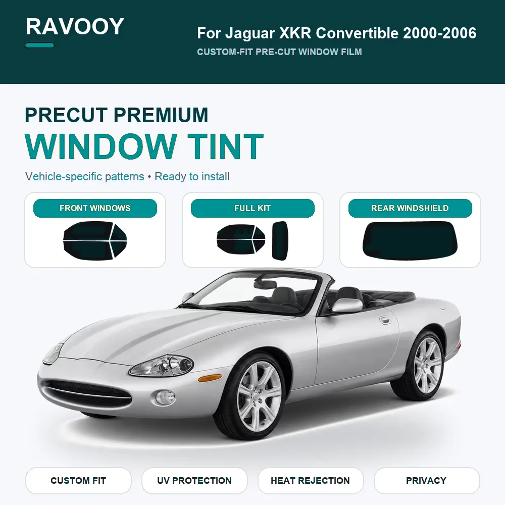 premium-precut-window-tint-kit-front-windows-rear-windows-rear-windshield-for-jaguar-xkr-convertible-2000-2006-nano-ceramic-film