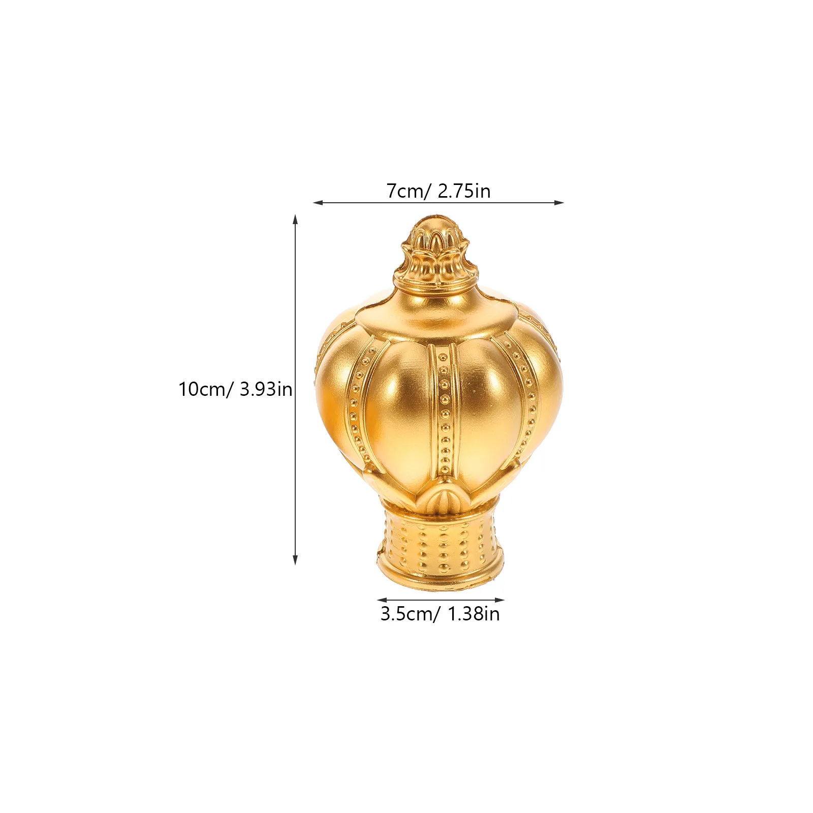 6Pcs Decorative Roman Rod Finials Acrylic Curtain Rod Ends Secure Fit Dirt Protection Elegant Stylish Home Window Decor