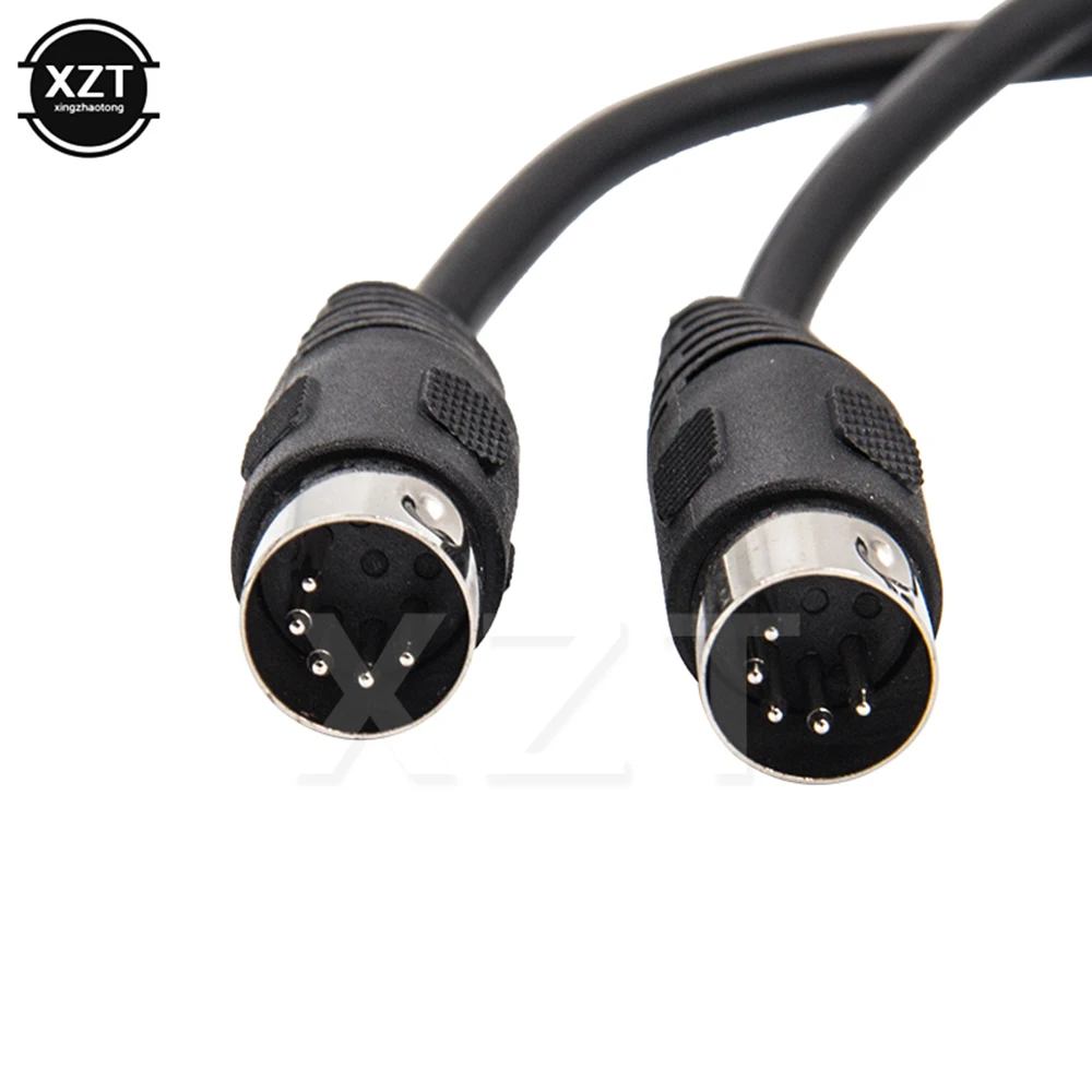 MIDI DIN 5PIN kabel męski do męskiego MIDI 5 Pin DIN wtyczka do 5 Pin DIN rozszerzenie Audio męski kabel din-5pin M/M Adapter do kabla 1m/1.5m