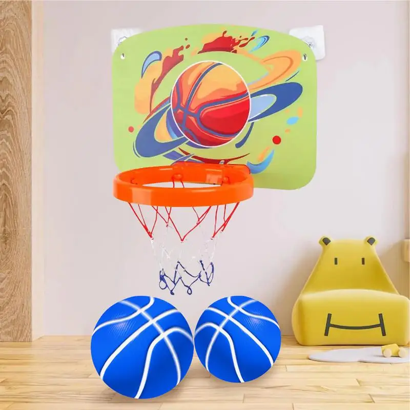 子供のための調節可能なバスケットボールフープ,屋内バスケットボールフープ,ライトアップ,折りたたみ式,小型,ポータブル,ドアの上