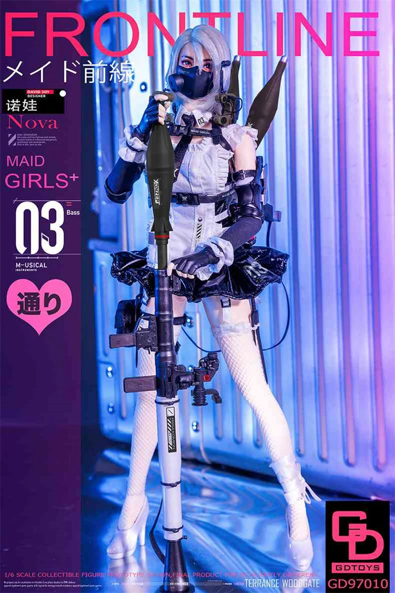 GDTOYS GD97010 1/6 Scale NOVA Girl Action Figure Maid Frontline Delicate Simulation 12