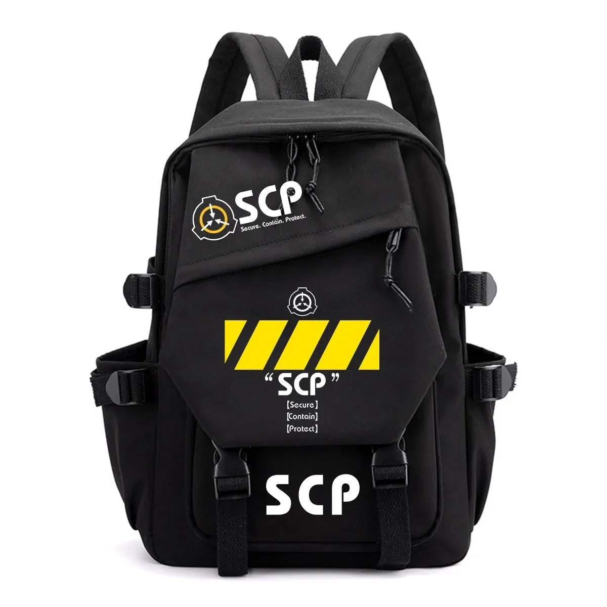 Black Blue Green White Pink, SCP Foundation, Student Kids Teens School Bags, Large Capacity Mochilas Anime Backpacks Girls Boys
