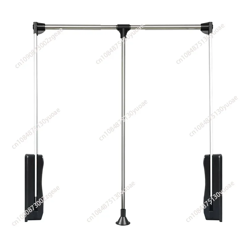 Wardrobe Lifting Clothes Rail Clothes Hanger Damping Buffer Hanger Wardrobe Multifunctional Hardware Rod Load-bearing 12kg