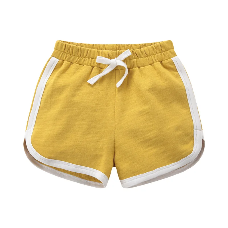 Summer Girls Boys Shorts Cotton Boys Swimming Trunks Candy Color Children's Shorts Kids Beach Clothing