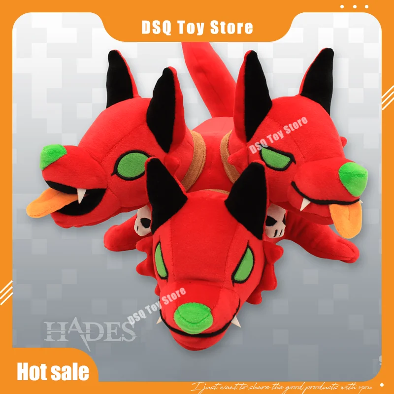 

Fangamer Genuine Spot Peripheral Heidis Hades Three-Headed Dog Trendy Personality Plush Doll Doll Workmanship Is Fine And Soft