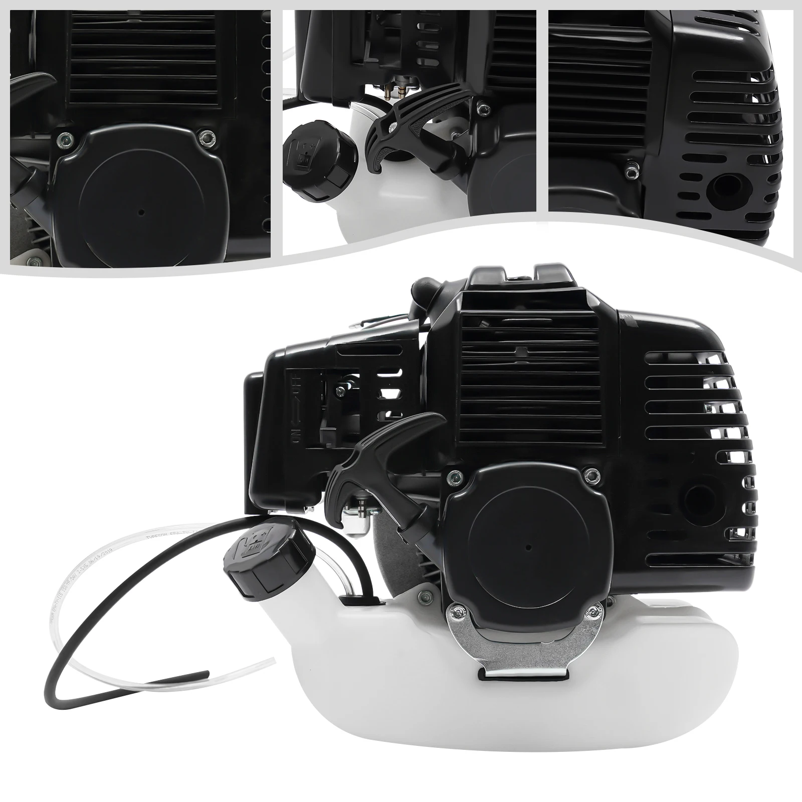 

2-Stroke 49CC Engine Motor for Pocket Bike ATV Dirt Bike Scooter, Pull Start Single Cylinder Air Cooling Motor w/ Fuel Tank NEW