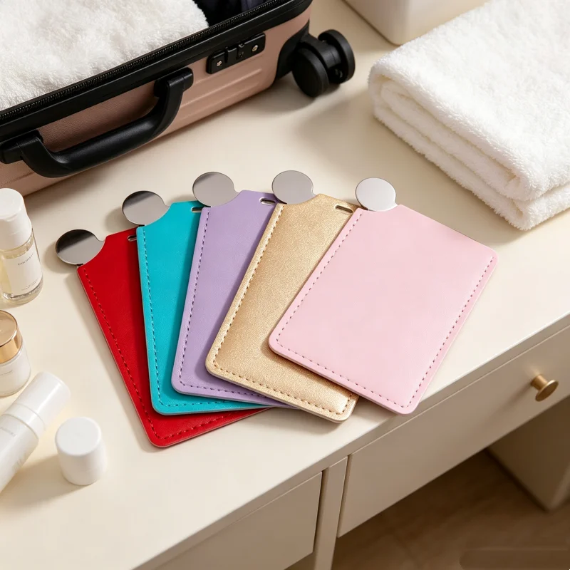 Portable Travel Card Pocket Makeup Mirror, Stainless Steel Unbreakable Compact Cosmetic Hand Mirror For Women Daily Use