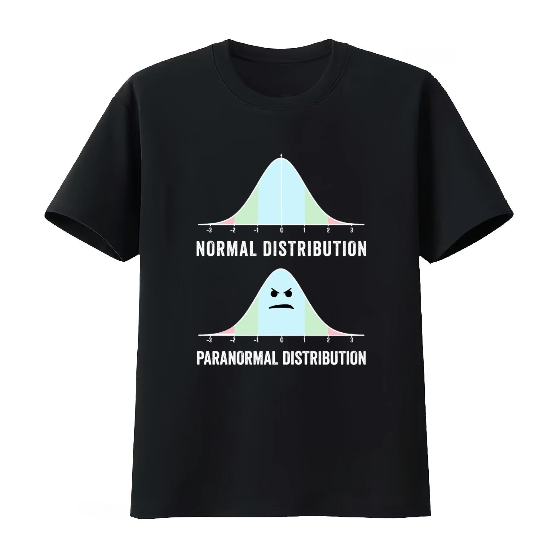 Camiseta divertida con diseño de distribución paranormal para amantes de la matemática y la ciencia, ropa para hombre y mujer, novedad de verano 2026
