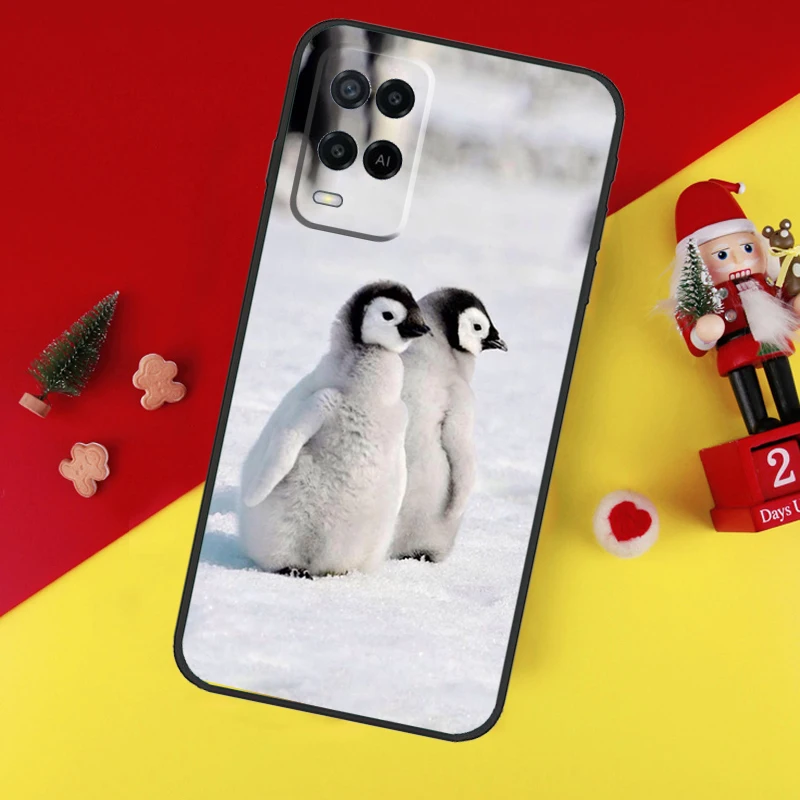 Penguin Snow Arctic Cute Animal For OPPO A53 A5 A9 A38 A78 A58 A79 A15 A17 A57 A77 A16 A76 A96 A52 A72 A94 A74 A54S Case