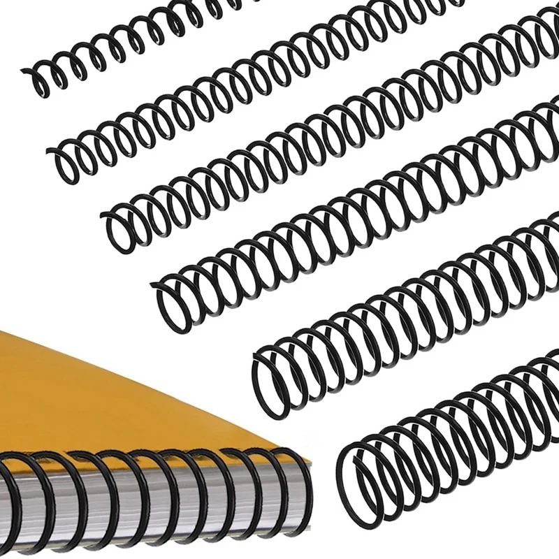 プラスチックスパイラル綴じコイル,ワイヤーコーム,耐久性のあるバインダー,マルチサイズリング,4:1ピッチ,120個