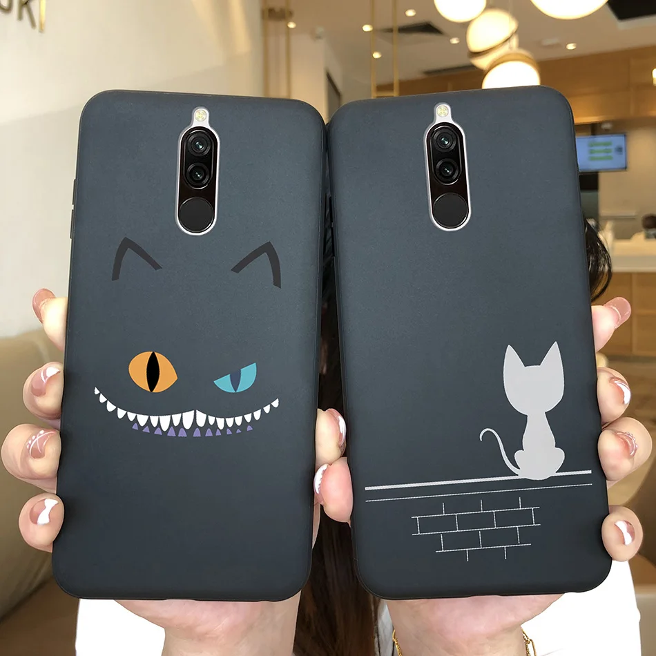 Soft Case For Xiaomi Redmi 8 Case Silicone Fundas Phone Back Cover For Redmi8 Case Flower Love Heart Bumper For Xiaomi Redmi 8