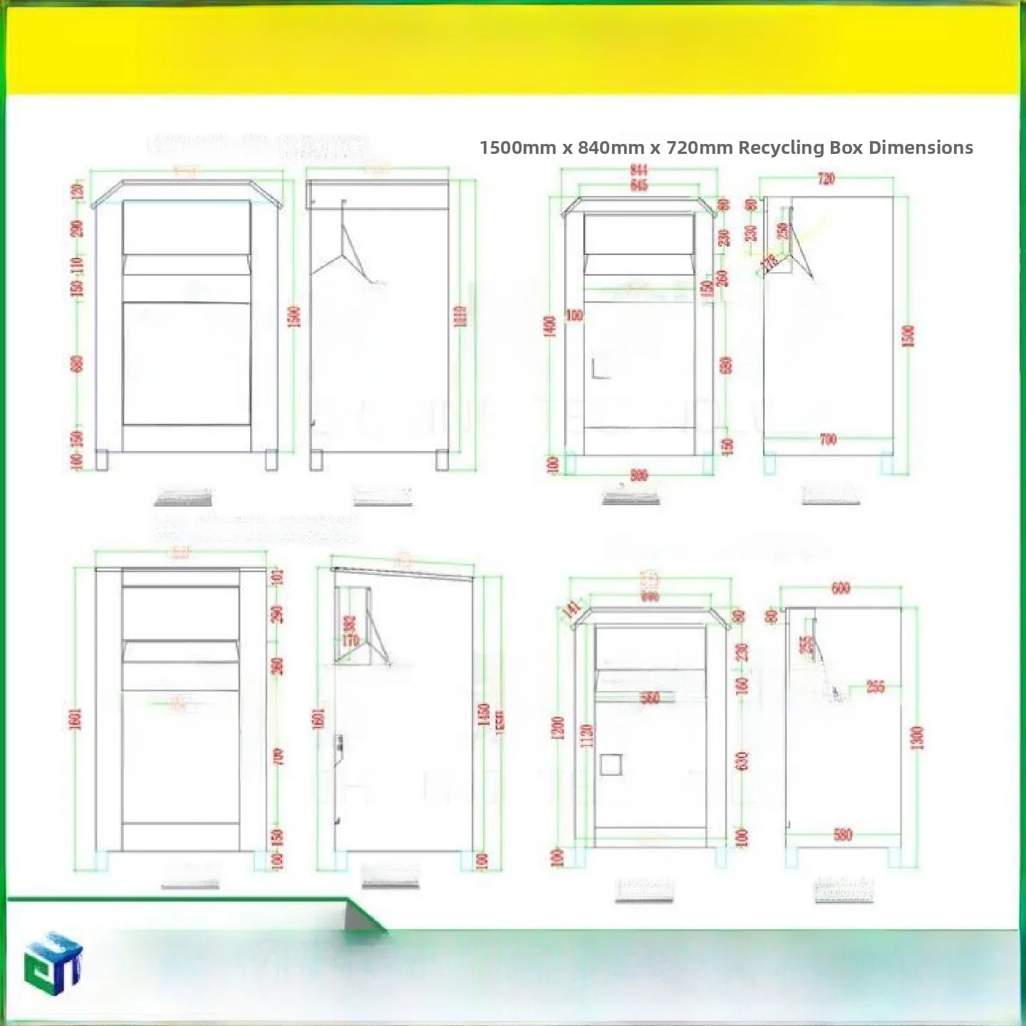 

Stainl Steel Clothing Recycling Box Love Wardrobe Old Clothes Donation Box Public Health Service Facili Cusizable