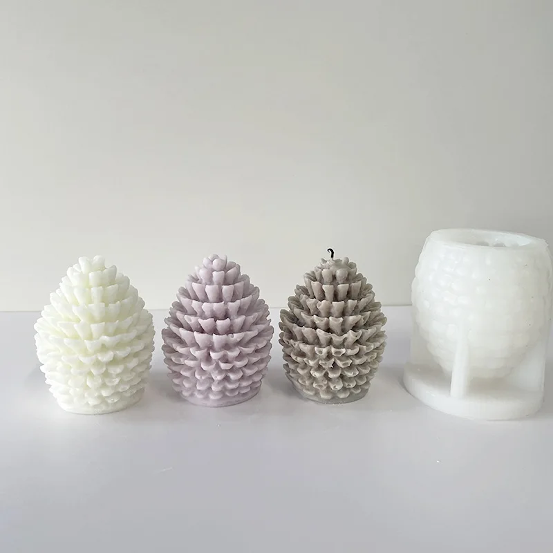 

Large Christmas Tree Pine Cone Silicone Candle Mold Easy Demoulding Gypsum Resin Soap Ice Baking Mould Home Decor Gifts Ornament