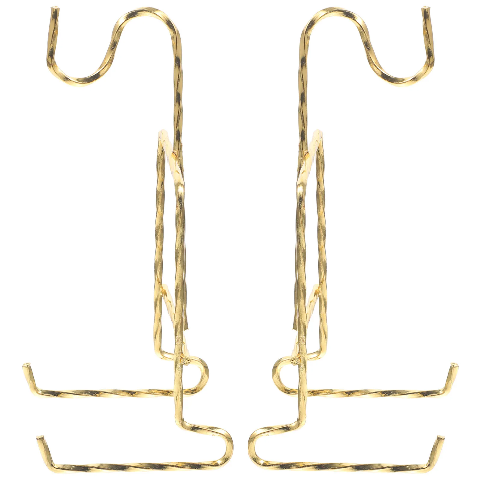 

2pcs Gold Plated Ceramic Cup Drain Rack Iron Display St for Mugs Plates Dishes Storage Home Office Restaurant Decor Cup St Plate