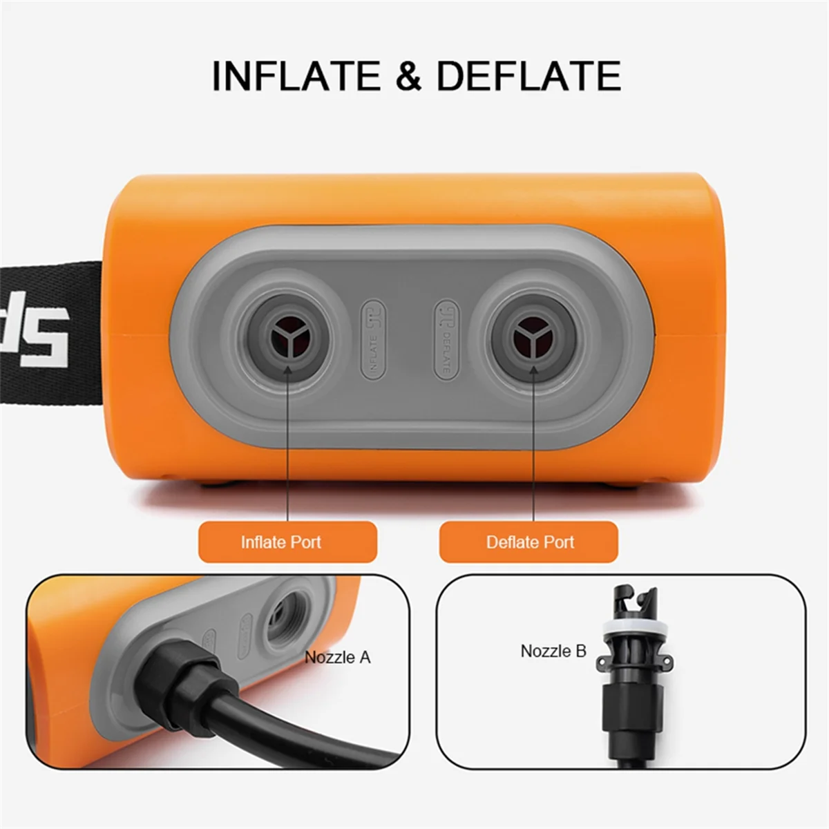 N17R 22PSI مضخة هواء ذكية SUP قابلة لإعادة الشحن تعمل بالبطارية لألواح مجداف قابلة للنفخ إيقاف تلقائي عالي الضغط ذكي #1