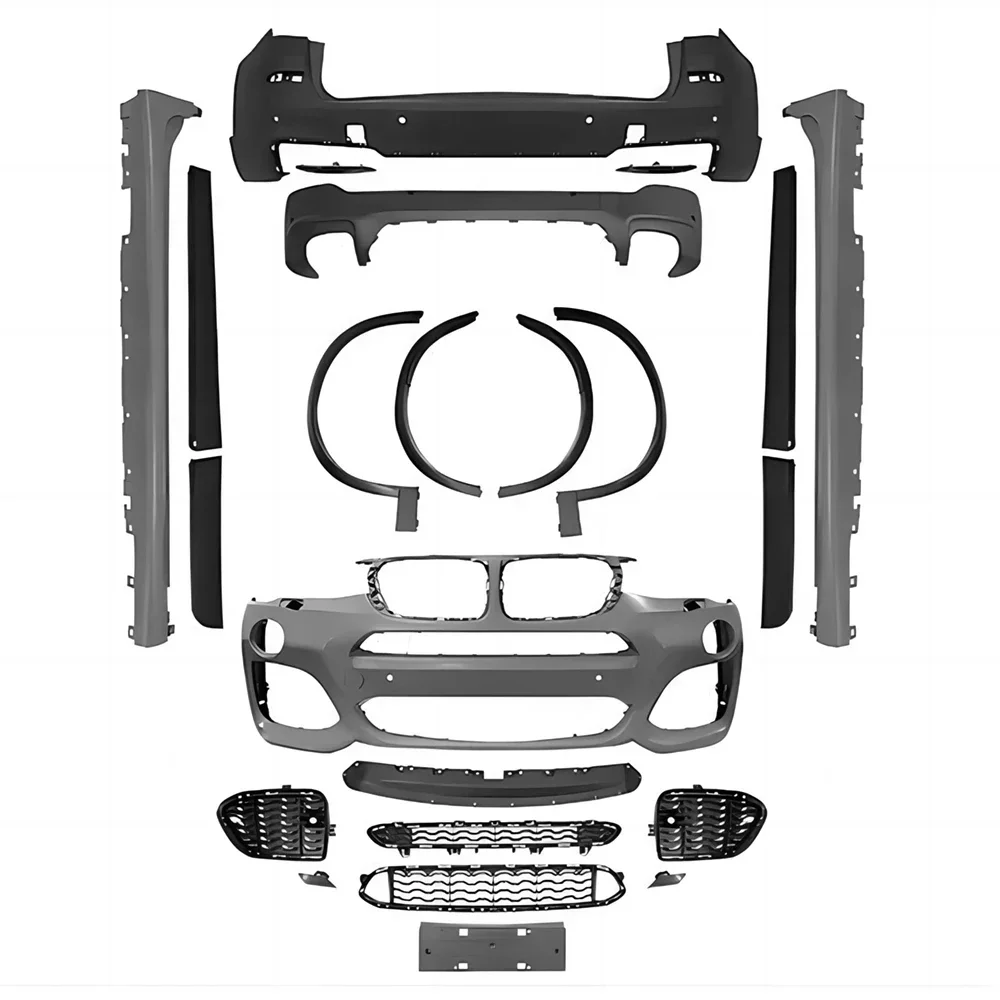 Full Body Kit For BMW F25 X3 11-17 Change to X3M Style Front Rear Bumper Side Skirts Fender Flares