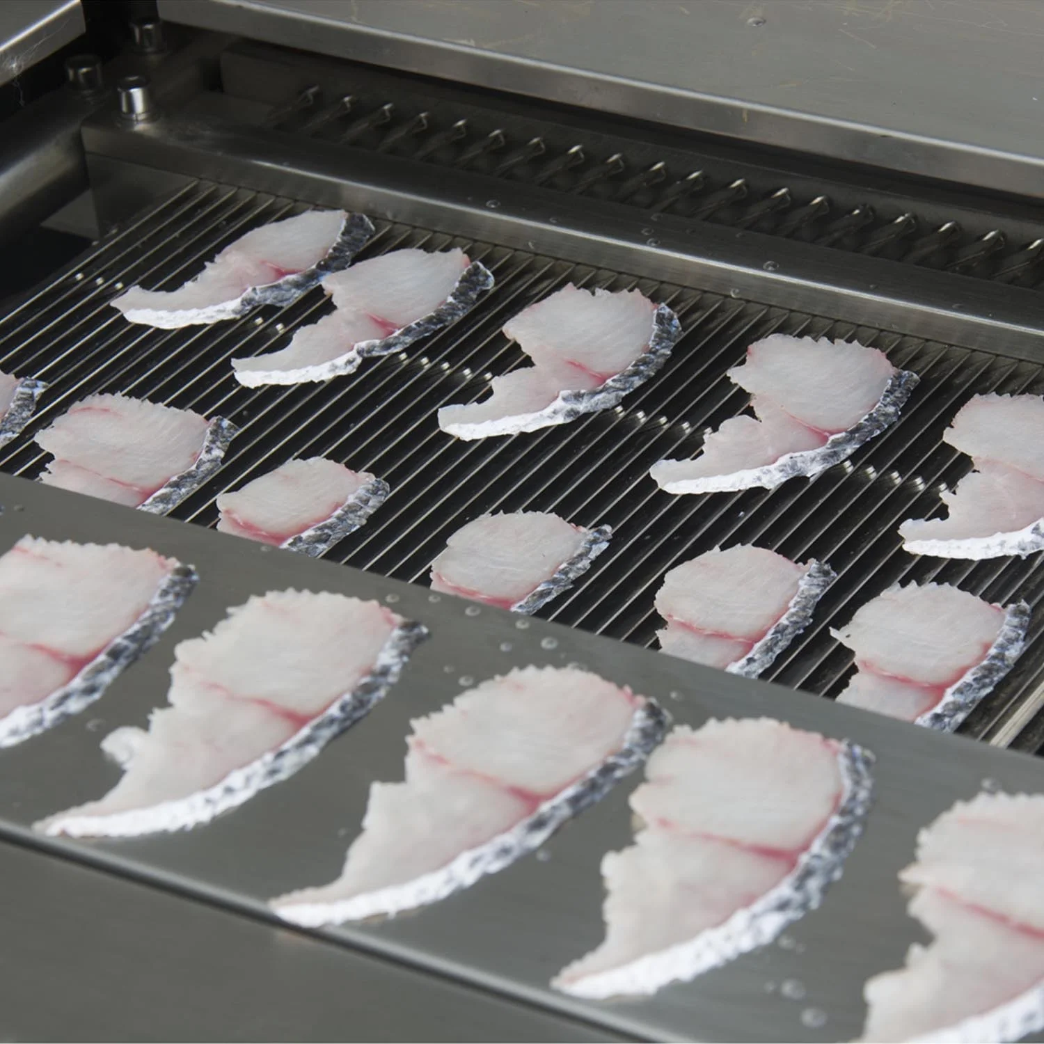 High Speed Fully Automatic Industrial Oblique Angle Cutting Salmon Fish Fillet Cutter Slicer Machine