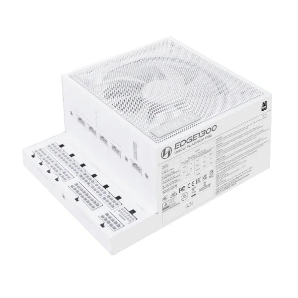 LIANLI EDGE EDGE850 White L-Shape Platinum With USB Hub Fully-Modular ATX 3.1 PSU 850W Full Model Power Supply For PC