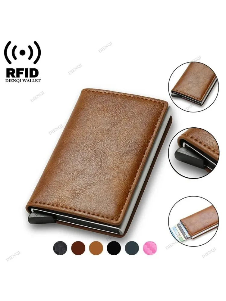 Diebstahlsichere RFID-Kreditkartenhülle Smart Minimalistische Geldbörse für Männer und Frauen Schlanker Bankkartenhalter Geldbeutel Bargeld Kreditkartenetui