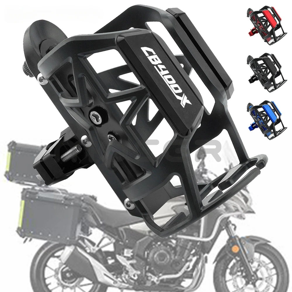 

For HONDA CB400X CB 400X Motorcycle Supplies CNC Drink Water Bottle Cage Cup Holder Objects Accessories Universal Mount Modified