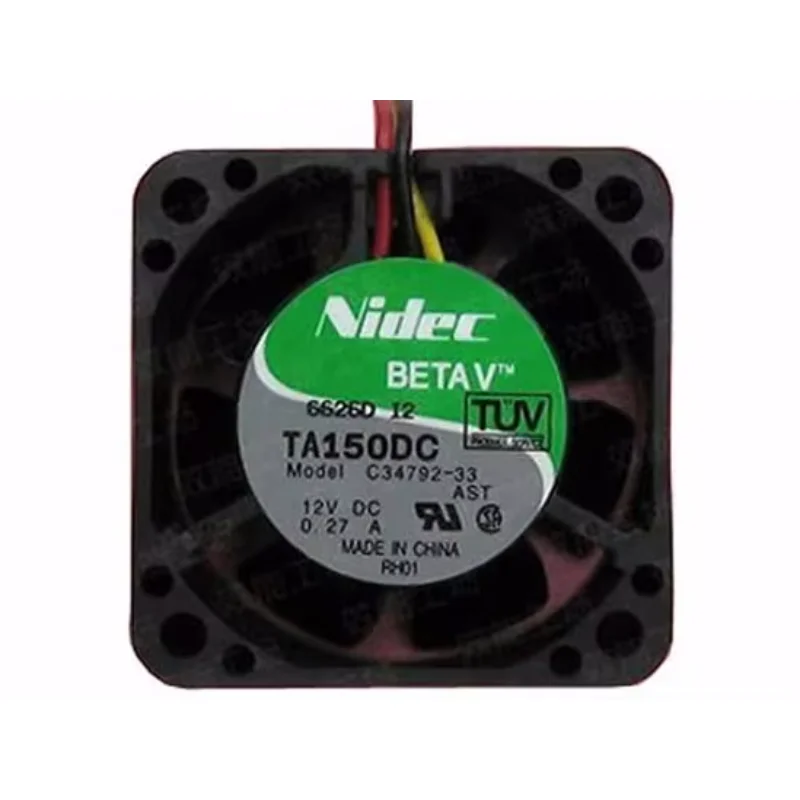 

Nidec C34792-33 DC 12V 0.27A 40x40x20mm 3-Wire Server Cooling Fan