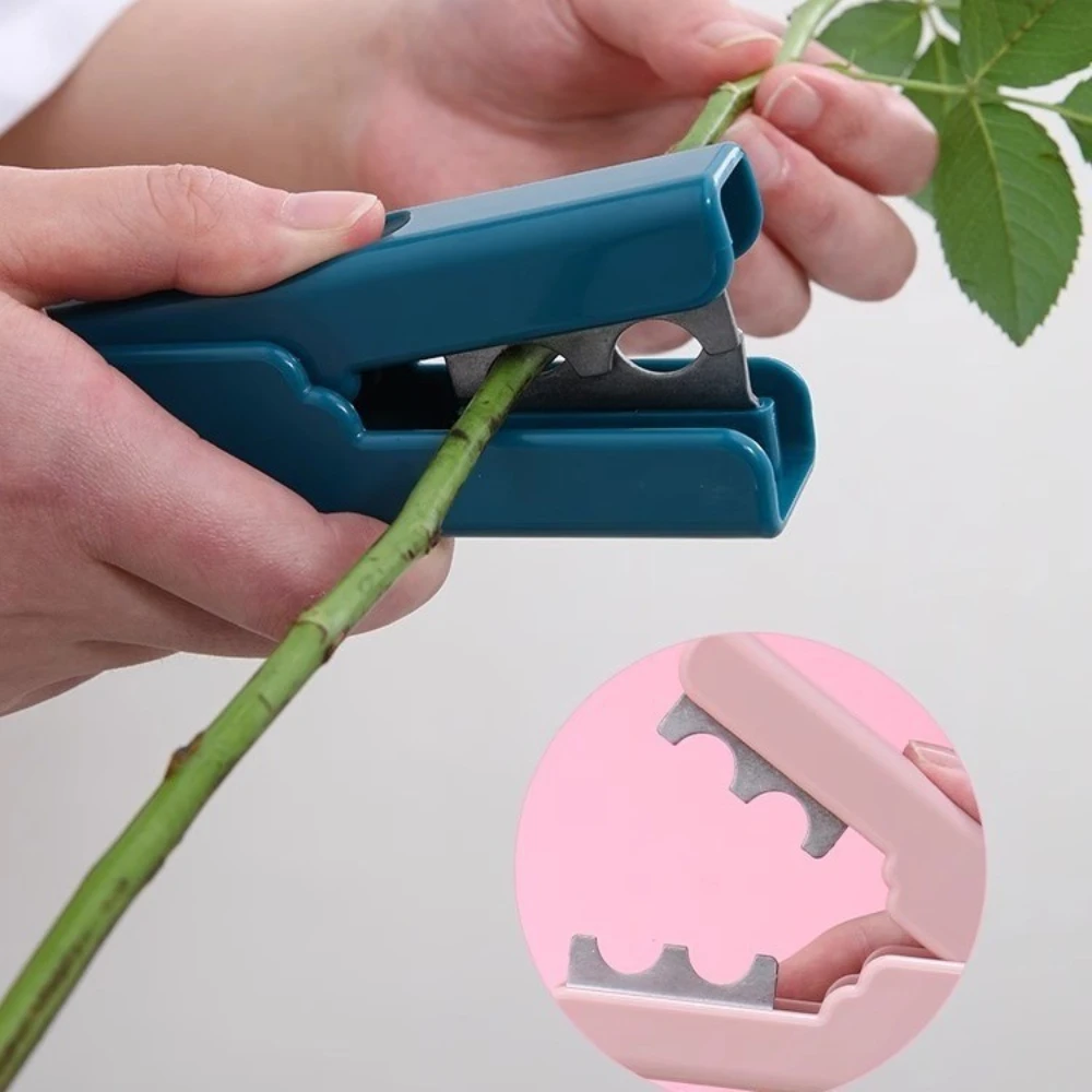 1PCS  Efficient Rose Thorn Stripper Plier Metal Florist Tool for DIY Garden Flower Stem Leaf Burr Removal Safety Rose Thorner