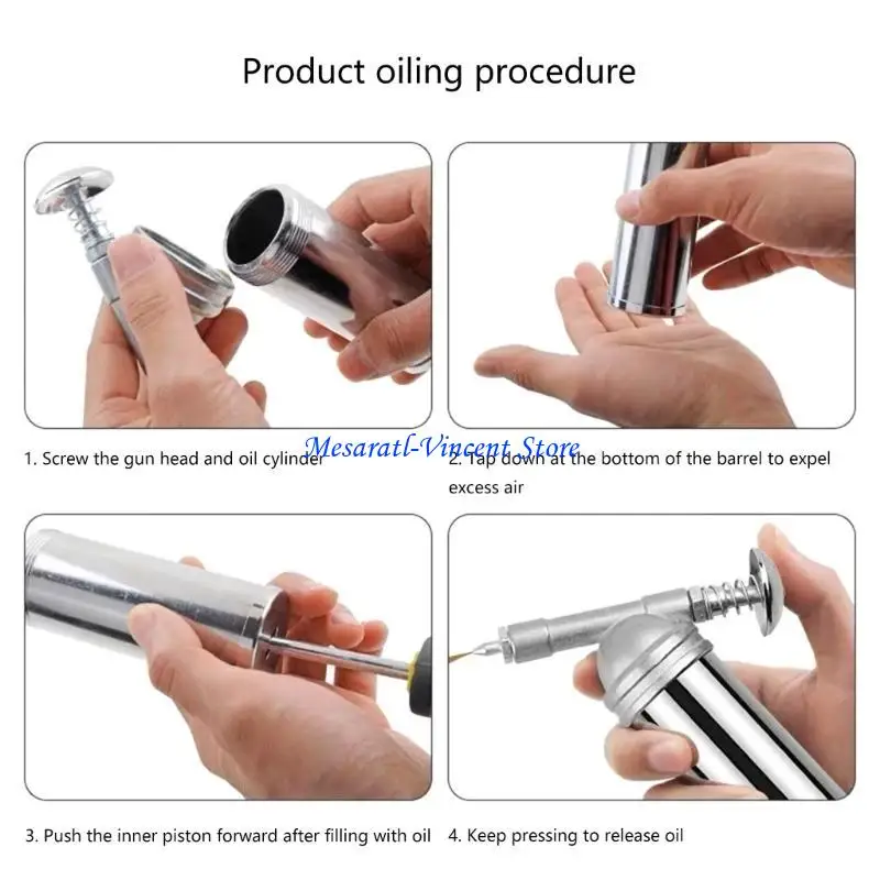 

A70F Handheld Oiler Tool Grease Guns 80CC for Engineering Vehicles Care