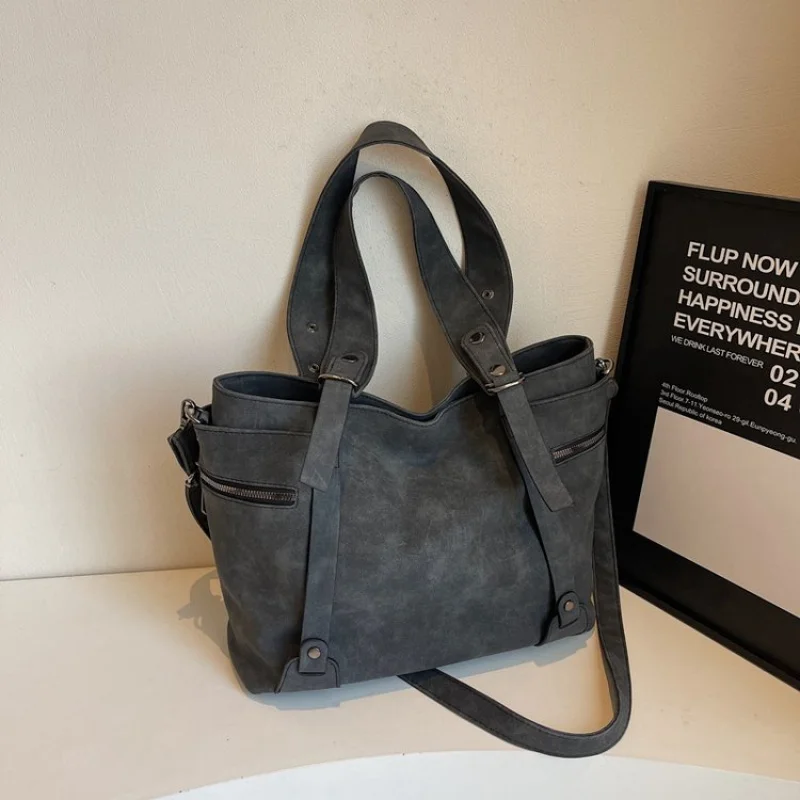 

Модная модная дизайнерская парижская кожаная сумка, элегантная, большой вместимости и минималистский уникальный вид