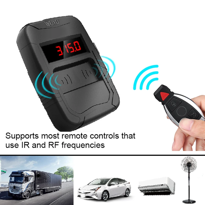 

WOYO Remote Control Tester Car Key Diagnostic tools 10-1000MHZ IR FR Digital Frequence Tester for Car Truck Domestic Door Remote