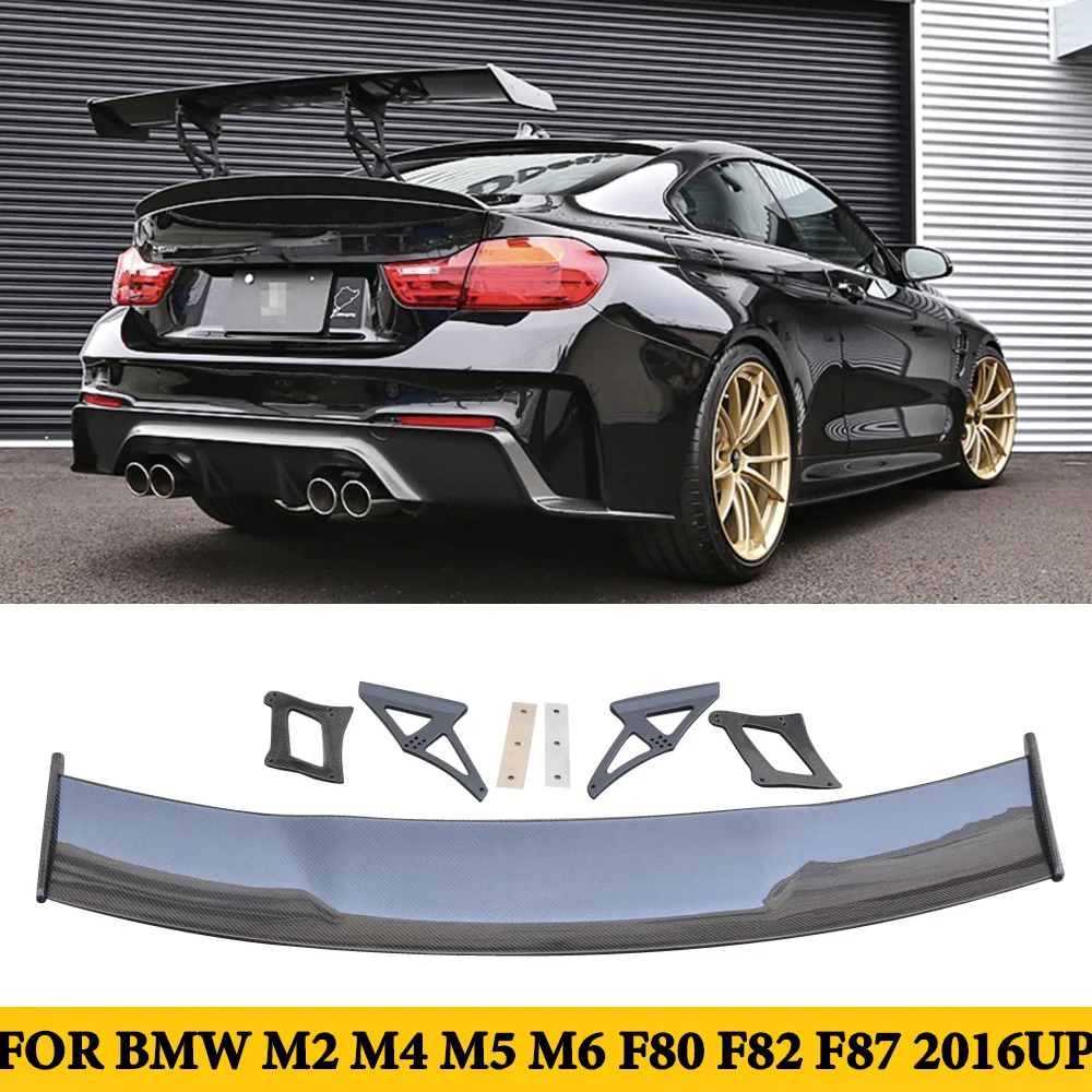 

For BMW M2 M4 M5 M6 F80 F82 F87 Carbon Fiber Rear Trunk Lip GT Wing Spoiler Car Styling