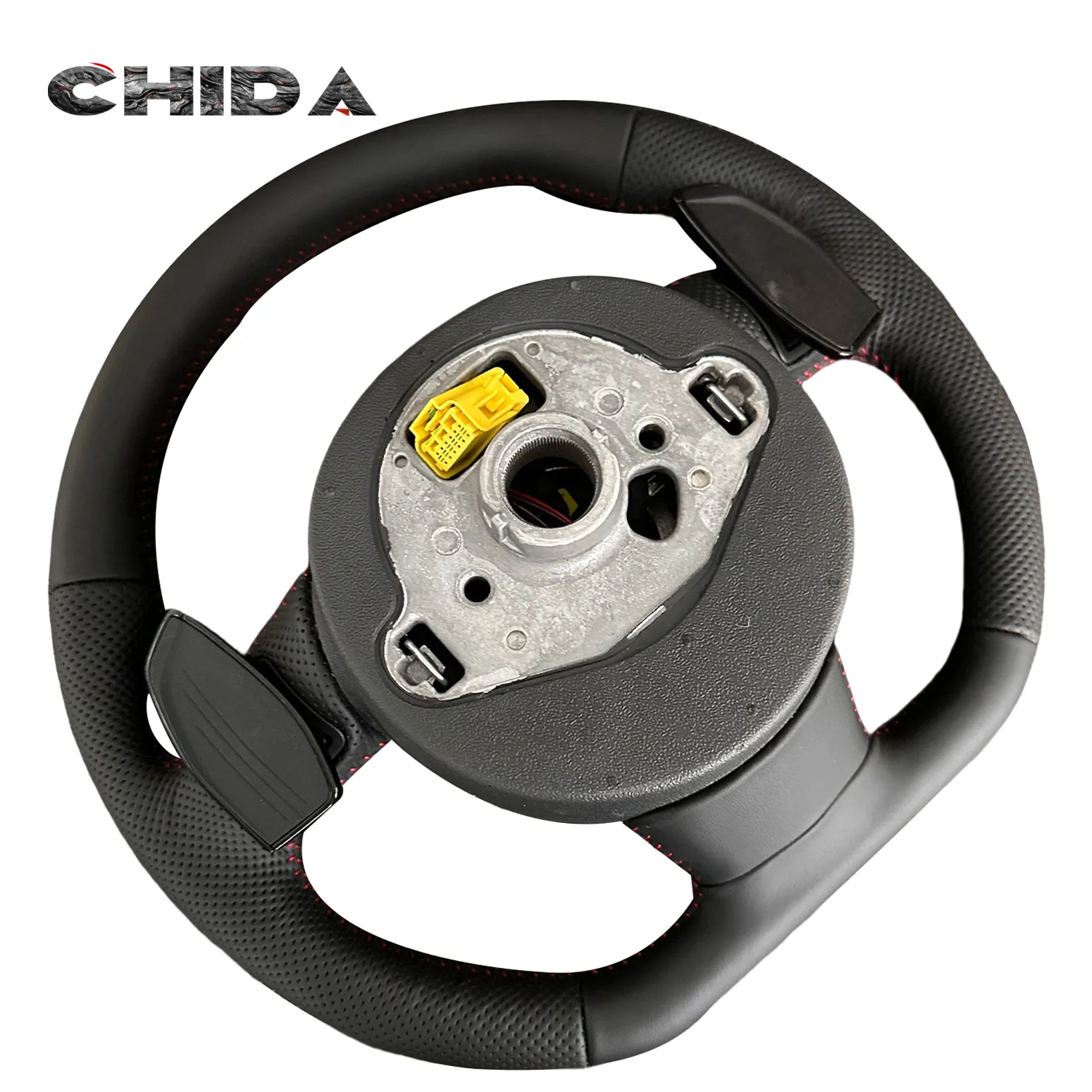 Full leather hand-stitched steering wheel for  A6 A6L A4 A4L Q5 A3 Q3 Q7 B7 A8 R8 TT RS3 RS4 RS5 S3 S4 S5