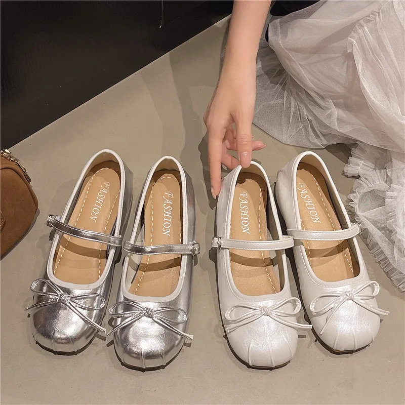 

Женская обувь Мэри Джейн на плоской подошве в корейском стиле, весенне-осенний сезон, универсальные туфли на плоской подошве с пряжкой, удобная повседневная обувь