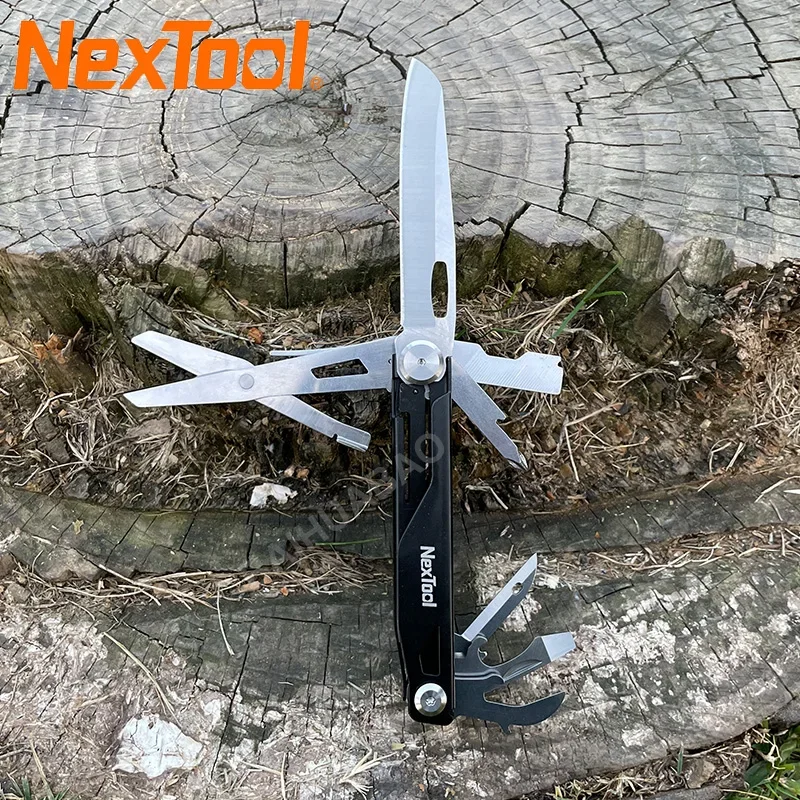 Nextool-mini Multipurpose Folding Pocket Knife 12 em Multitool Tesoura Sobrevivência Tática Portátil Camping Edc Multi Ferramenta