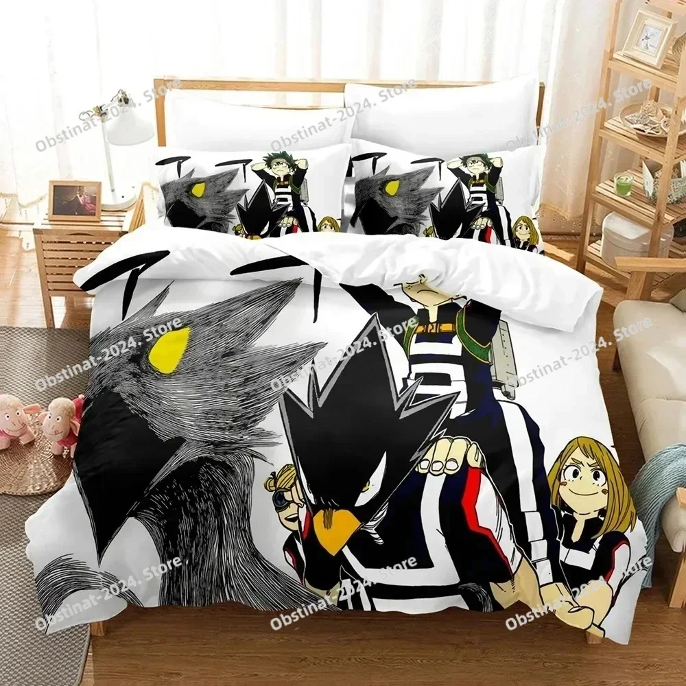 My Hero Academia Bedding Set Japan Anime Comfortable Quilt Cover Single Double Queen Twin Full Size Teens Bed Linen Queen Size