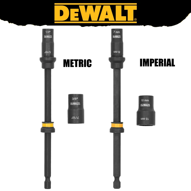 DEWALT DWADENDEXT-2MM/DWADENDEXT-2 Double Ended Nut Driver Socket Extensio 4 in 1 FLEXTORQ Magnetic Socket Tool Accessories