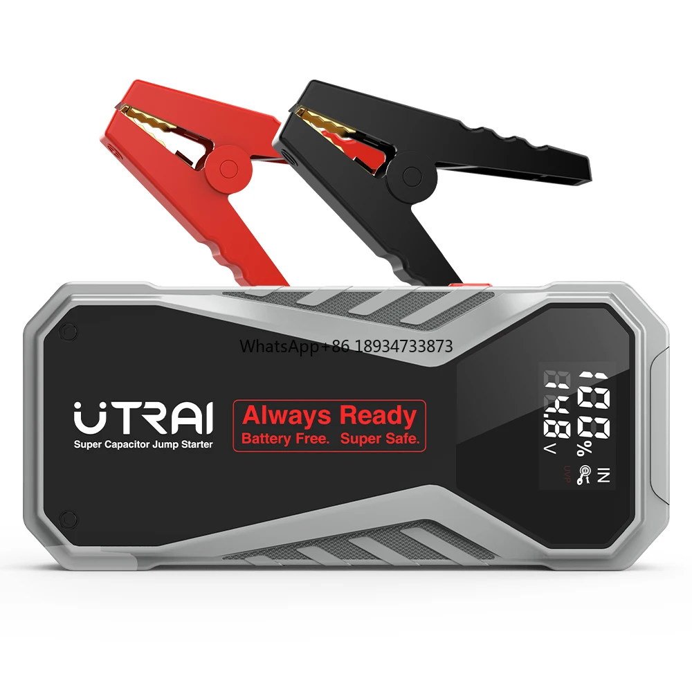 Utrai 1000A Super Capacitor Car Jump Starter Work Under -40 Degrees [No Battery] Inside the Booster Safe Car Booster Wholesale