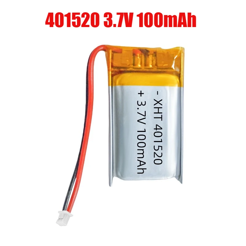 

1-4pcs 401520 Battery 100mAh 3.7V Lithium Polymer Battery for Smart Watch Flashlight Electric Toy Bluetooth Speaker Headset
