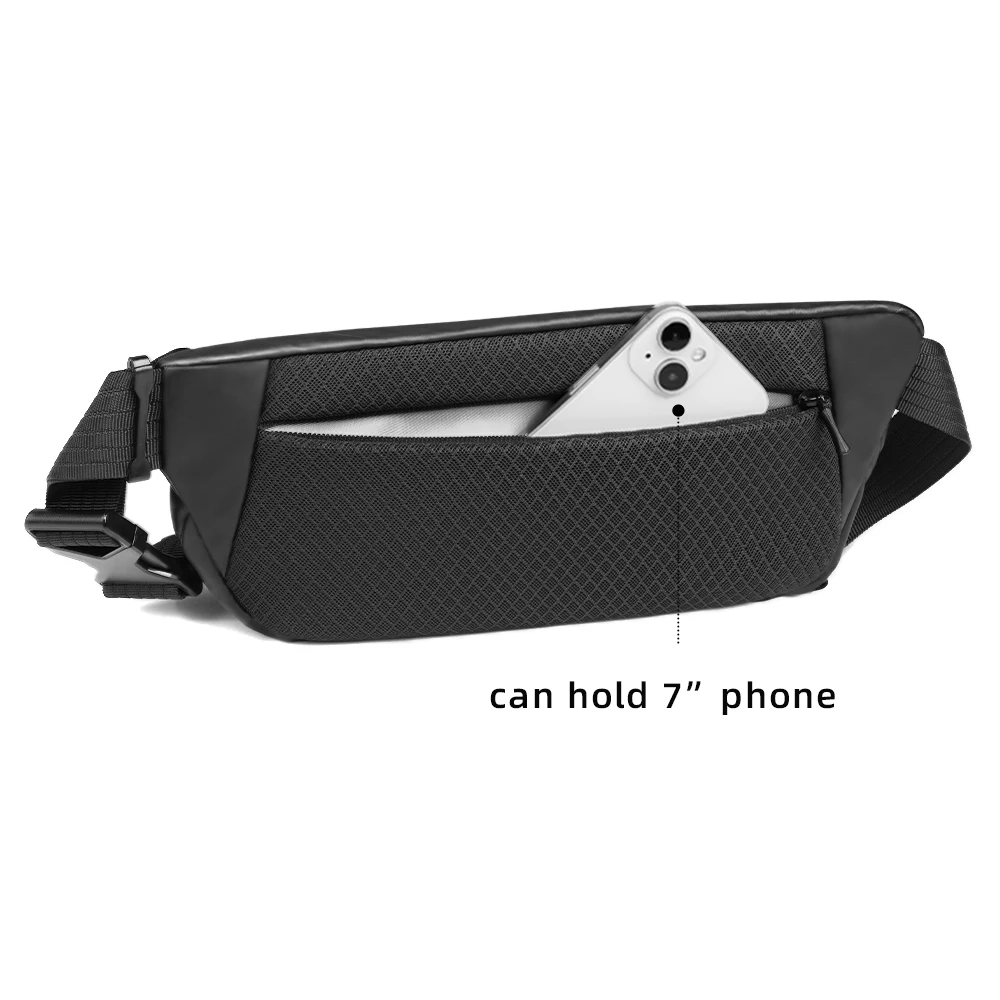 HcanKcan, bolsos de viaje informales para hombre, bolsos de pecho impermeables de gran capacidad, Mini bolso cruzado para IPad, bolso de hombro