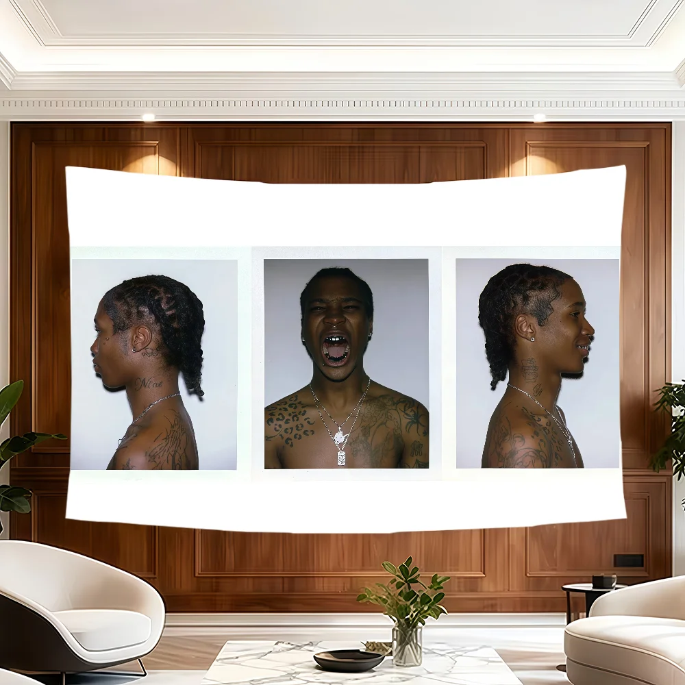 American Rapper N-Nine V-Vicious Emotions flag Room Decoration Wall Tapestry Hanging Aesthetic Bedrooms Advertising Banner