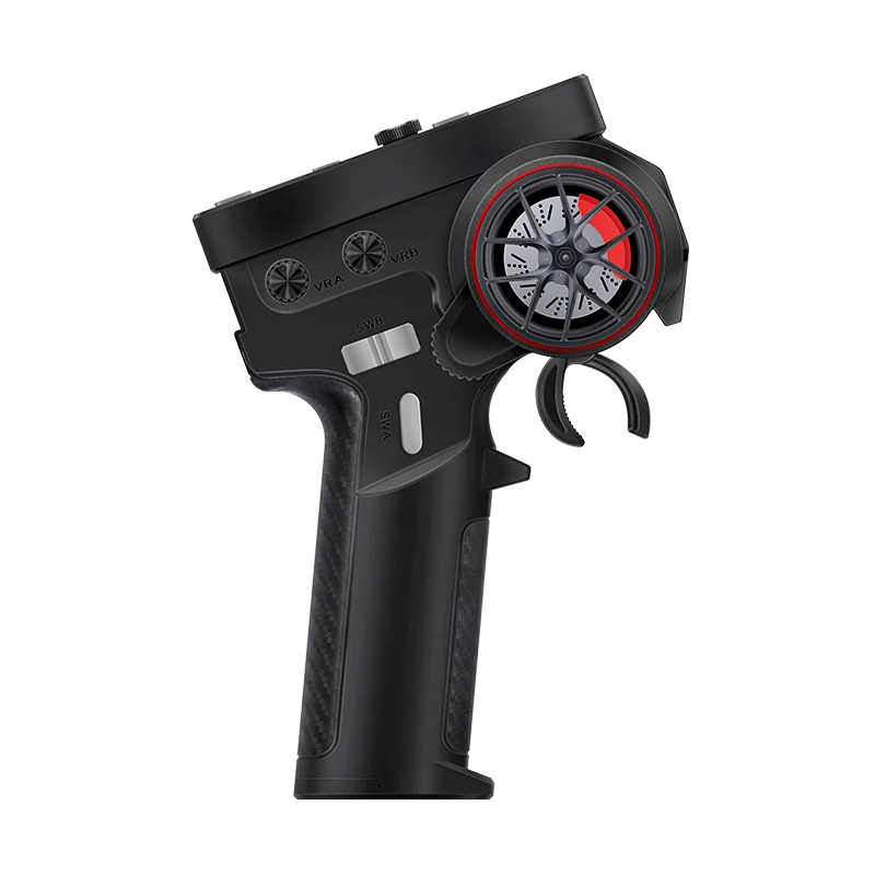 HOTRC CT-6B 8CH 2.4G Transmissor Sistema de rádio de controle remoto com receptor F-08AT retorno de tensão para modelo RC carro barco tanque brinquedo