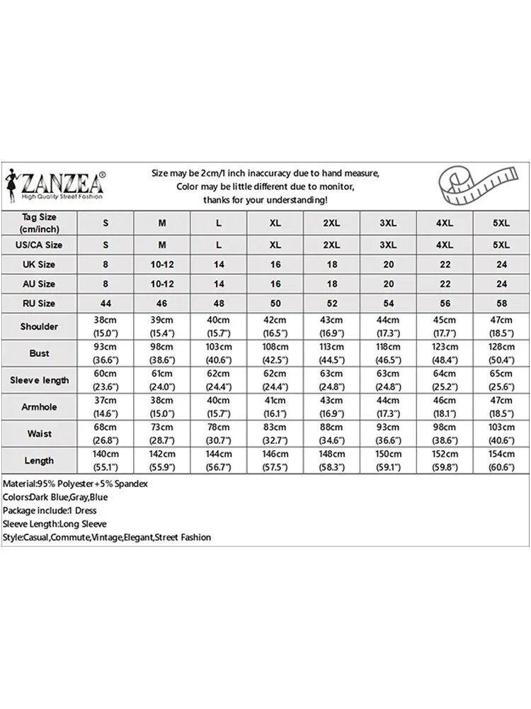 ZANZEA 패션 여성 데님 롱 셔츠 드레스 긴 소매 레오파드 프린트 맥시 드레스 2025 패치워크 파티 우아한 러플드 로브