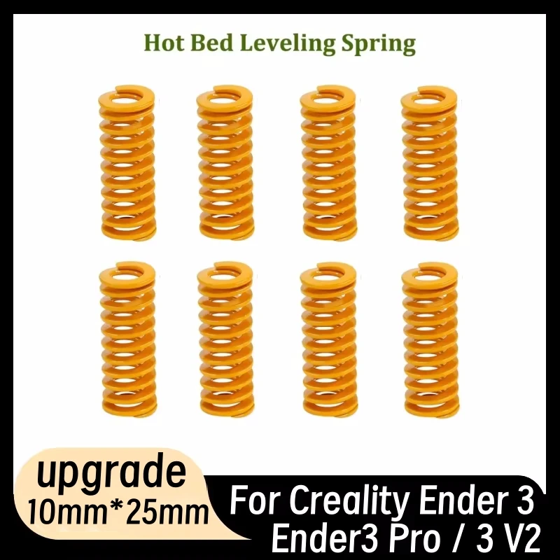 

8pcs Heating Bed Spring，3D Printer Compression Spring, Stable Bottom Connection Level for Creality Ender 3/3 Pro / 3 V2
