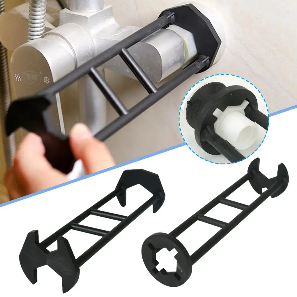 Upgraded Multifunctional Sink Wrench with Strengthened Steel, Basin Faucet Tool for Tight Spaces Faucet Wrench 1PCS
