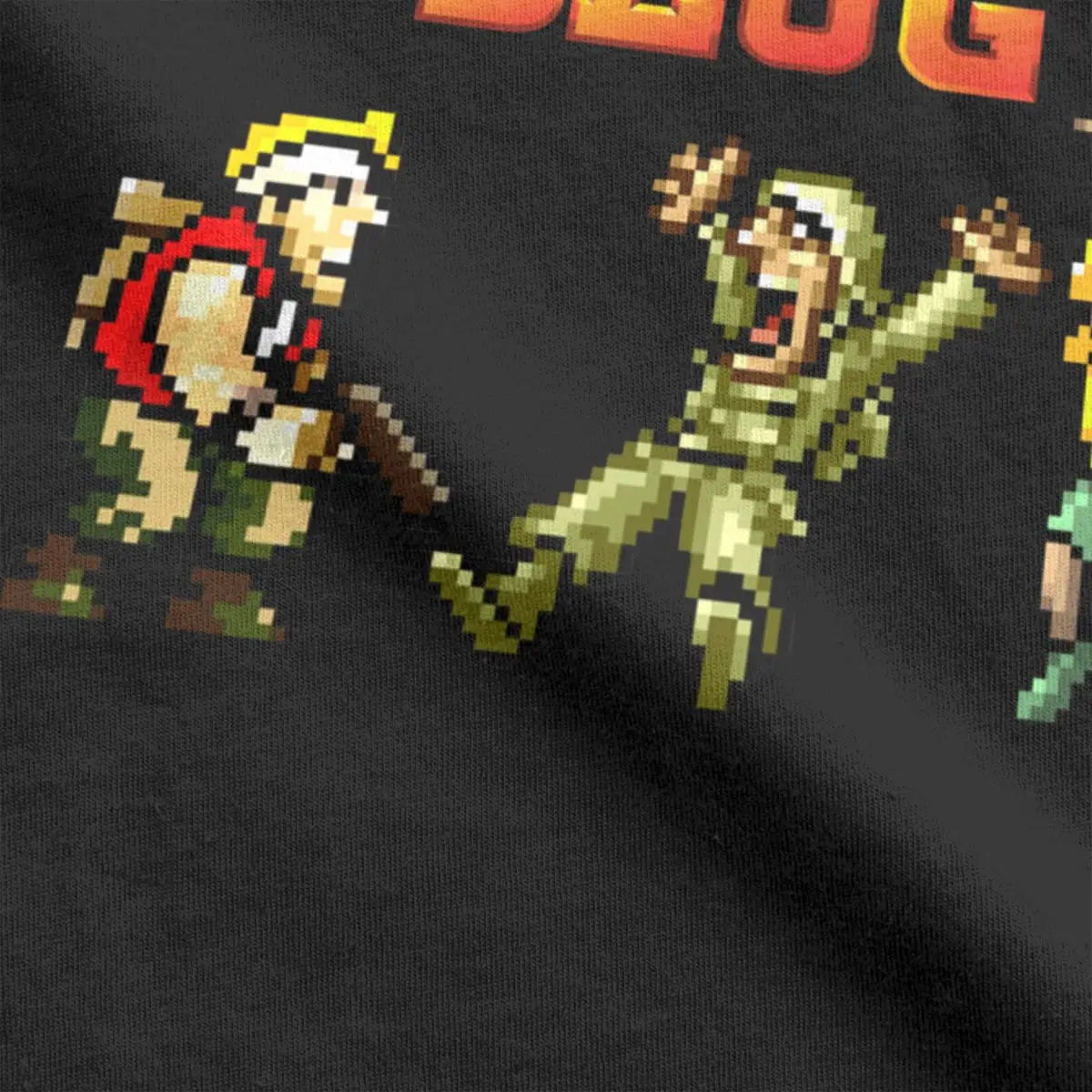 Retro arcade metal slug pixel art arcade game retro gamer video games  100% Cotton printed Gift Idea Clothes plus size t shirt