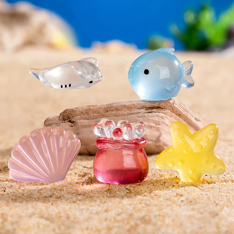 1PC Home Decoration Cute Micro Landscape Colorful Artificial Coral Resin Ornaments For Fish Tank Aquarium Accessories