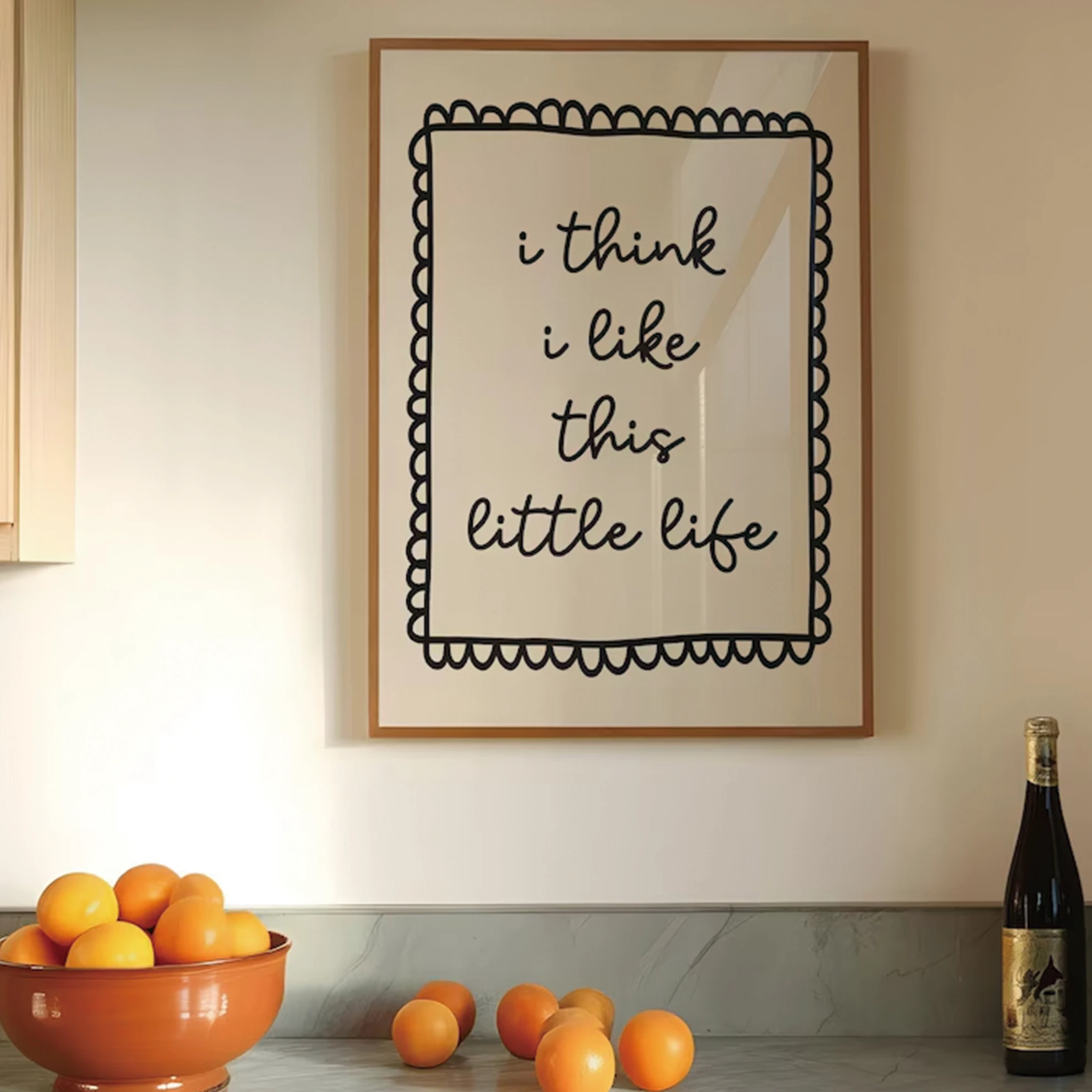 Art Prints Canvas Painting Poster Picture For Living Bedroom Kids Room Home Decor I Think Like This Little Life Print Wall