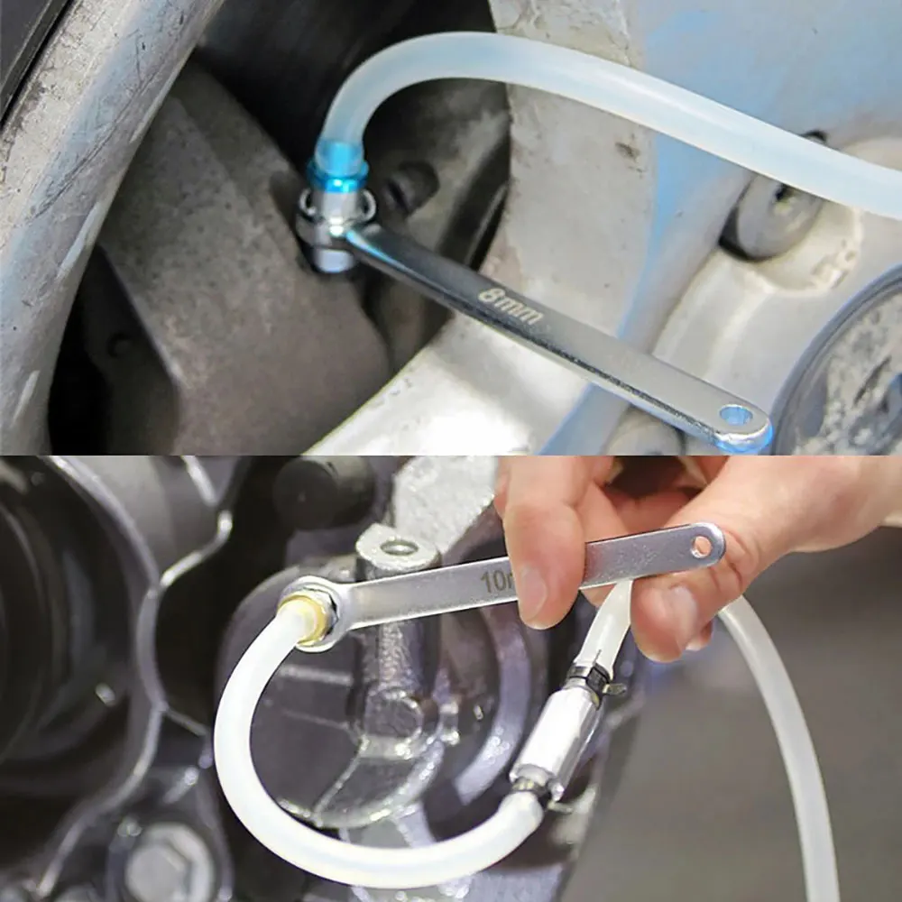 Brake Bleeder Wrenches Bleed Extractor Socket & Check Valve Manual Brake Oil Bleed Hose and Drain Plug Wrench