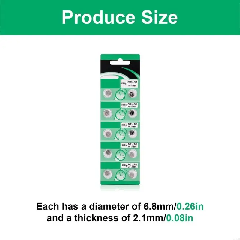 270b упаковка 10/20 LR621 AG1 Button Batteries LR621 AG1 Кнопка из щелочной батареи для удобного использования в небольших