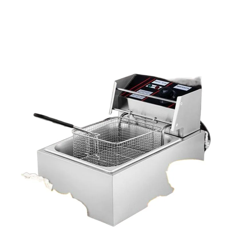 

Electric stove oil pan commercial large capacity french fries chicken wing leg drainage fritters stainless steel stall machine